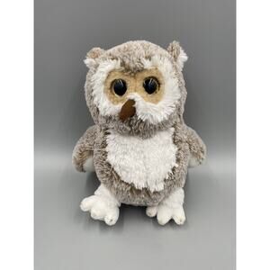 Go! Games 9” Frosted Brown Colored Owl Plush Stuffed Animal Toy